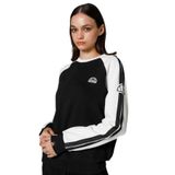 ellesse Kadın Sweatshirt, Siyah-Beyaz Raglan Kol, XS