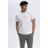 Ellesse Pamuk Baskılı Regular Fit Bisiklet Yaka T Shirt Erkek T Shirt EM462 - Beyaz - XL