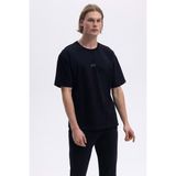 Ellesse Pamuk Regular Fit Bisiklet Yaka T Shirt Erkek T Shirt EM376 - Siyah