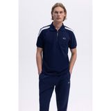 Ellesse Pamuk Regular Fit Yarım Fermuarlı Polo Yaka T Shirt Erkek Polo Yaka T Shirt EM169 - Lacivert