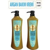Ellesty Argan Yağı Besleyici Saç Kremi 900 ml X 2 Parça Krem Formunda Saç Bakımı - 1