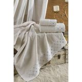 Ellia Soft Georgio 3 Parça Havlu Seti %100 Pamuklu Kutulu Hamam Takımı Çeyiz Seti Lüks Banyo Havlusu