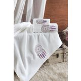 Ellia Soft Rüya Kapanı 3 Parça Havlu Seti | %100 Pamuklu | Kutulu Hamam Takımı | Çeyiz Seti | Lüks Banyo Havlus