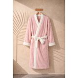 Ellia Soft Winter Wellsoft Peluş Kadın Sabahlık - XL - Pembe