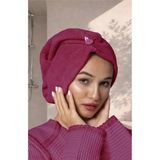 Ellia Soft Zarif Bone Hair Kalın Mikrofiber Saç Kurutma Bonesi Saç Havlusu Saç Kurulama Havlusu Bordo - Standart