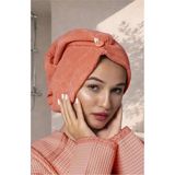 Ellia Soft Zarif Bone Hair Kalın Mikrofiber Saç Kurutma Bonesi Saç Havlusu Saç Kurulama Havlusu Turuncu - Standart