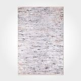 Elliana Beyaz Çizgili Modern Geometrik Etnik Desenli Boho Makinada Yıkanabilir Hafif Hav Toz Vermez Leke Tutmaz Kaymaz Taban Dijital Makine Baskı Halı Oturma Odası Salon Yolluk Koridor Mutfak Halısı
