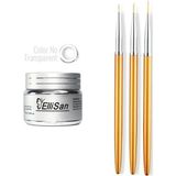 Ellisan Protez Tırnak Jeli Builder Gel 56 gr + Tırnak Süsleme Desen Fırçası Seti No: 2191