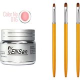 Ellisan Protez Tırnak Jeli Builder Gel 56 gr + Tırnak Süsleme Desen Fırçası Seti No:2192