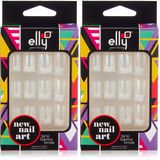 Elly Takma Tirnak Doğal 24 Lu French 7 1 Paket 2li paket