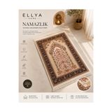 Ellya Home Hanzade Lüks İpek Halı Premium Seccade Yumuşak İpek Namazlık Çeyizlik Hediyelik Modern Şık Seccade