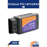 ELM327 V1.5 WiFi Türkçe Araç Arıza Tespit Cihazı OBD2 - Orijinal PIC18F25K80 Çipli, IOS / Android / Windows Uyumlu - Siyah