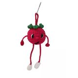 Elma Çanta Süsü Amigurumi Organik Anahtarlık Oyuncak