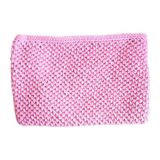 Elma El Örgüsü Wayuu Clutch Çanta - 34x23 - Açık Pembe