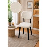 Elma Sandalye Örtüsü Bohem Kum Desen Sandalye Kılıfı Yıkanabilir Likralı Dayanıklı Kumaş - 13 x 13 x 6 cm - Taş - Gri