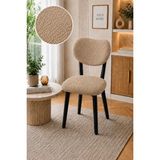 Elma Sandalye Örtüsü Bohem Kum Desen Sandalye Kılıfı Yıkanabilir Likralı Dayanıklı Kumaş - 13 x 13 x 6 cm - Taş