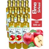 Elma Sirkesi 500 ml 12'li Paket - Organik Doğal Fermente