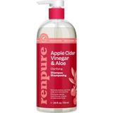 Elma Sirkesi ve Aloe Şampuanı Bitki Bazlı - Parlak Sağlıklı Saçlar Için Arıtır Kalıntıları Giderir ve Besler - Donuk Saçlar Için - Elma Sirkesi Aloe Yaprak Suyu - 24 Fl Oz