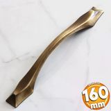 Elmas 160 Mm Eskitme Antik Sarı Metal Mobilya Mutfak Çekmece Dolap Dolabı Kulpu Kulbu Kulpları
