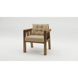 Elmas 1'li (Cappuccino) Metal Gövde Balkon-Bahçe-Kafe,çay Seti,koltuk Takımı,oturma Grubu,ofis Koltuğu - Çok Renkli