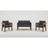 Elmas 2+1+1 Metal Gövde Balkon-Bahçe-Kafe,çay Seti,koltuk Takımı,oturma Grubu,ofis Koltuğu