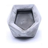 Elmas Beton Saksı 2 Gri - - - --