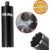 Elmas Karot Ucu 114 Mm Shun Beton Zemin Duvar Delme Delik Acma Panc Aparat Uc Deprem Numune Al Test