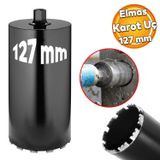 Elmas Karot Ucu 127 Mm Shun Beton Zemin Duvar Delme Delik Acma Panc Aparat Uc Deprem Numune Al Test