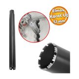 Elmas Karot Ucu 51 Mm Shun Beton Zemin Duvar Delme Delik Acma Panc Aparat Uc Deprem Numune Al Test