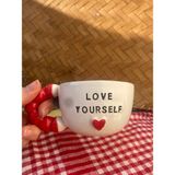 Elmas Seramik 'love Yourself' Mottolu Yazılı Fincan - 1 Adet - 180 ml