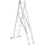 Elmas Serisi - 2 Parça x 2,5 Metre = 5 Metre A Tipi Alüminyum Merdiven - Yerli Üretim
