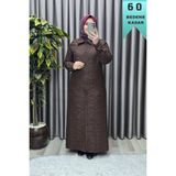 Elmas Tesettür Kadın Giyim Büyük Beden Kapitone Tam Boy Manşet Kol Çıtçıtlı Kap h 5 ELT1265