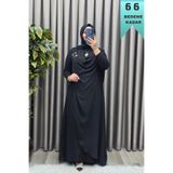 Elmas Tesettür Kadın Giyim Büyük Beden Tokalı Şifon Sandy Kumaş Abaya