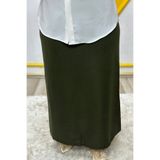 Elmas Tesettür Kadın Tesettür Giyim Büyük Beden Ottoman Etek h 60 FER8438