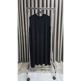 Elmas Tesettür Kadın Tesettür Giyim Uzun Kurtarıcı Içlik Elbise - Siyah - 2XL