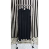 Elmas Tesettür Kadın Tesettür Giyim Uzun Kurtarıcı İçlik Elbise Siyah 3XL FER9267