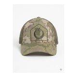 ELMAS TOUCH TSK Kamuflaj Astsubay Desenli Ay Yıldız Nakışlı Yazlık Tactical Şapka - Fileli Outdoor Kep