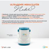 Elmaslar UN300A Ultrasonik Nebulizatör Taşınabilir Şarjlı Cihaz Sessiz Çalışma ile Hızlı Tedavi
