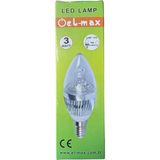 Elmax 3W E14 LED Buji Günışığı Ampul - Gün Işığı