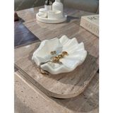 Elmessa Büyük Istiridye Tabak-Dekoratif Takı TABAĞI(13X9CM Verniklidir)