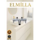 elmilla ÇİFTLİ TAHARET MUSLUĞU ÇEKİK ÖRĞÜLÜ70 CM 2 ADET KLOZET HORTUMU