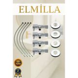 Elmilla Çubuklu Taharet Musluğu Seti 4 Lü