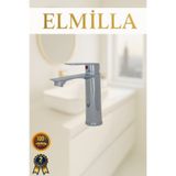 elmilla Krom Sabit Gövde Banyo Bataryası Lavabo Musluğu