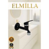elmilla SİYAH MİX MUSLUK AÇ KAPA LAVABO WC TUVALET BAHÇE MUSLUĞU GARANTİLİ
