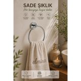 ELMİNA ARMATUR Paslanmaz Çelik Havluluk Halka Yuvarlak Krom Duvar Tipi Havlu Askılığı | Banyo WC Modern Havlupan Aksesuarı