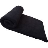 Elmira Textile Elmira Desensiz Tek Kişilik Polar Battaniye 120x175 cm Siyah