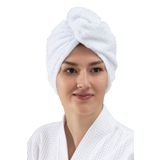 Elmira Textile Elmira Pamuklu Kadın Erkek Havlu Saç Kurutma Bonesi 2 Li Paket