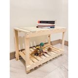 Elmobsan Doğal Ahşap Mutfak, Banyo, Hol, Antre, Mobilya, Çok Amaçlı Düzenleyici - Bej - 100 cm