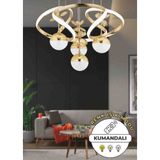 Elodi 4lu Gold Avize Salon Oturma Odasi Avize - 5