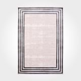 Eloise Krem Çerçeveli Modern Geometrik Etnik Desenli Boho Makinada Yıkanabilir Hafif Hav Toz Vermez Leke Tutmaz Kaymaz Taban Dijital Makine Baskı Halı Oturma Odası Salon Yolluk Koridor Mutfak Halısı